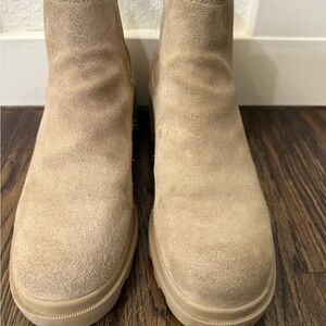 Tan Suede Ankle Boots